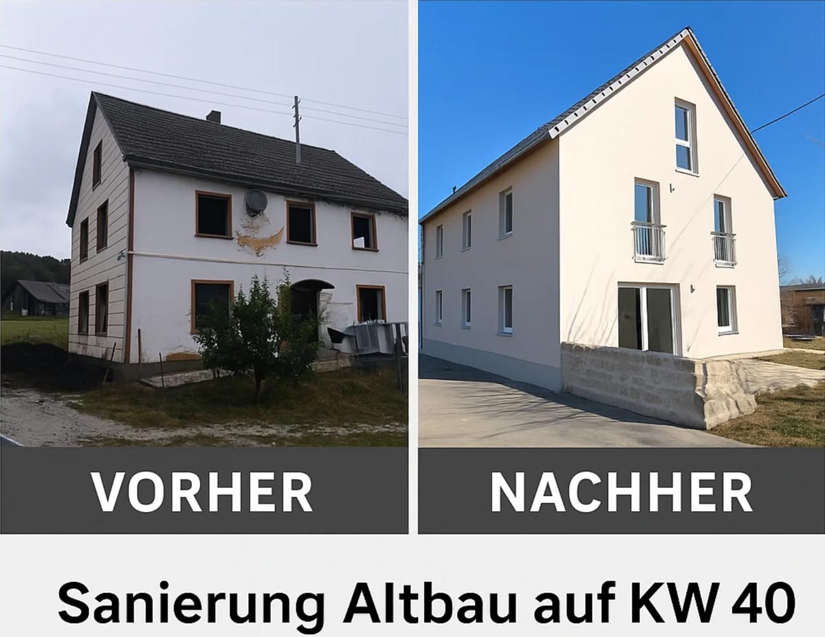 Vorher Nachher Vergleich Referenz KW40 2025